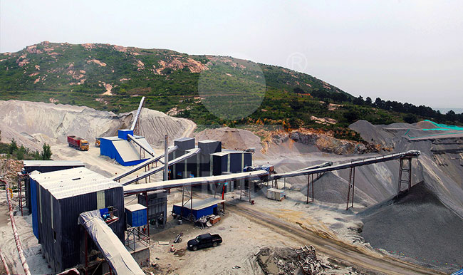 環(huán)保型大型碎石制砂生產(chǎn)線現(xiàn)場(chǎng)