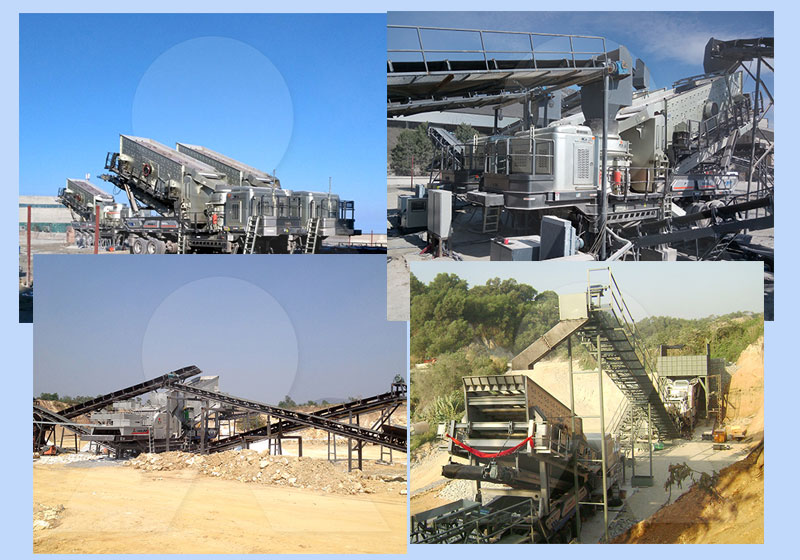 移動破碎站生產(chǎn)現(xiàn)場